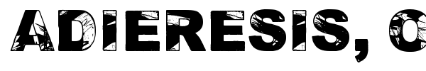 Adieresis, Odieresis & Aring font preview